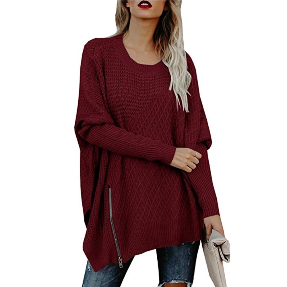 ✿NWT Oversized Batwing Pullover Sweater✿ - Picture 2 of 5